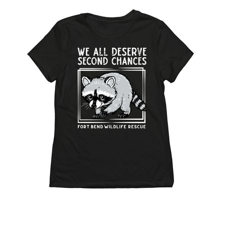 Masked Bandits Deserve Second Chances, a Deep Black Allmade Eco Triblend Women?s Tee
