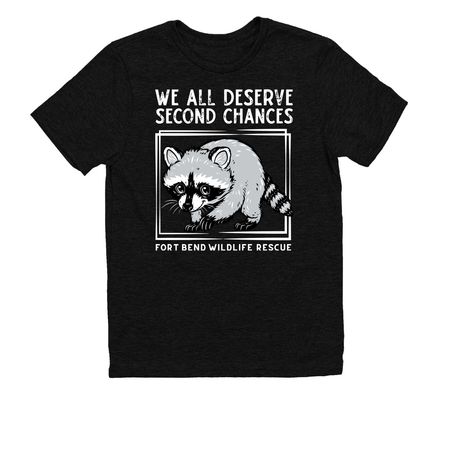 Masked Bandits Deserve Second Chances, a Deep Black Allmade Youth Eco Triblend Tee