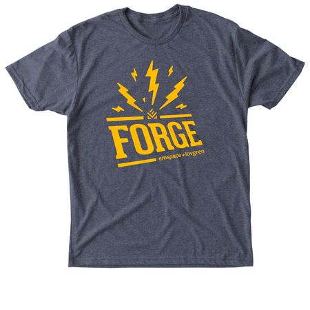 FORGE&nbsp;, a Vintage Navy Triblend Unisex Tee