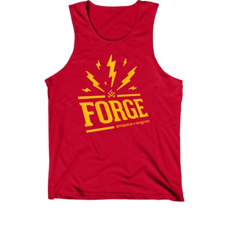 FORGE&nbsp;, a Red Premium Cotton Tank