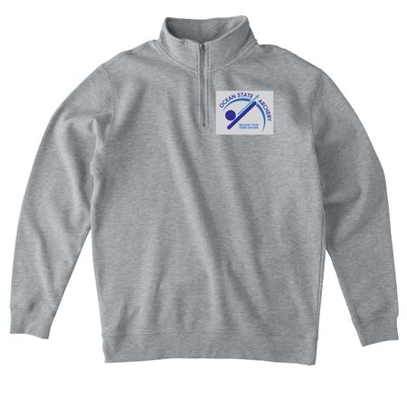 1/4 zip pullover, a Grey Heather Midweight Quarter Zip Pullover