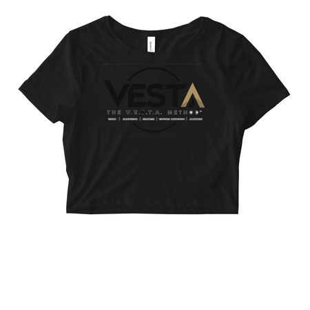 V.E.S.T.A Method, a Black Women's Fitted Cropped Tee
