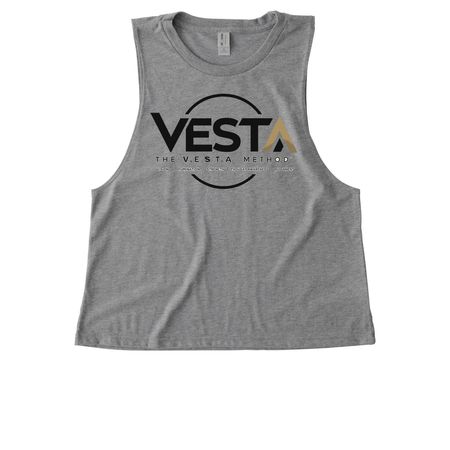 V.E.S.T.A Method, a Aluminum Grey Allmade Eco Triblend Women?s Muscle Tank