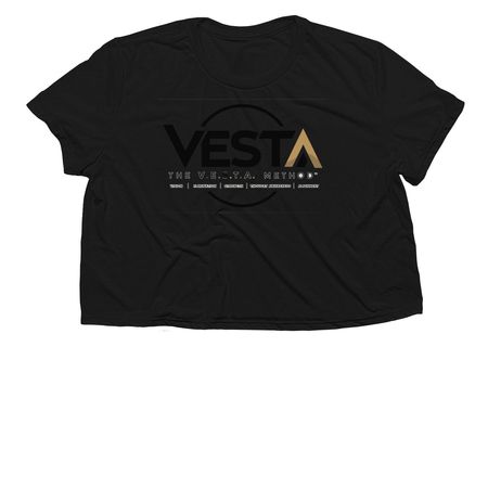V.E.S.T.A Method, a Black Women?s Flowy Cropped Tee