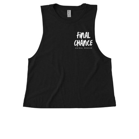 FCAR Swag to save some dogs!, a Deep Black Allmade Eco Triblend Women?s Muscle Tank