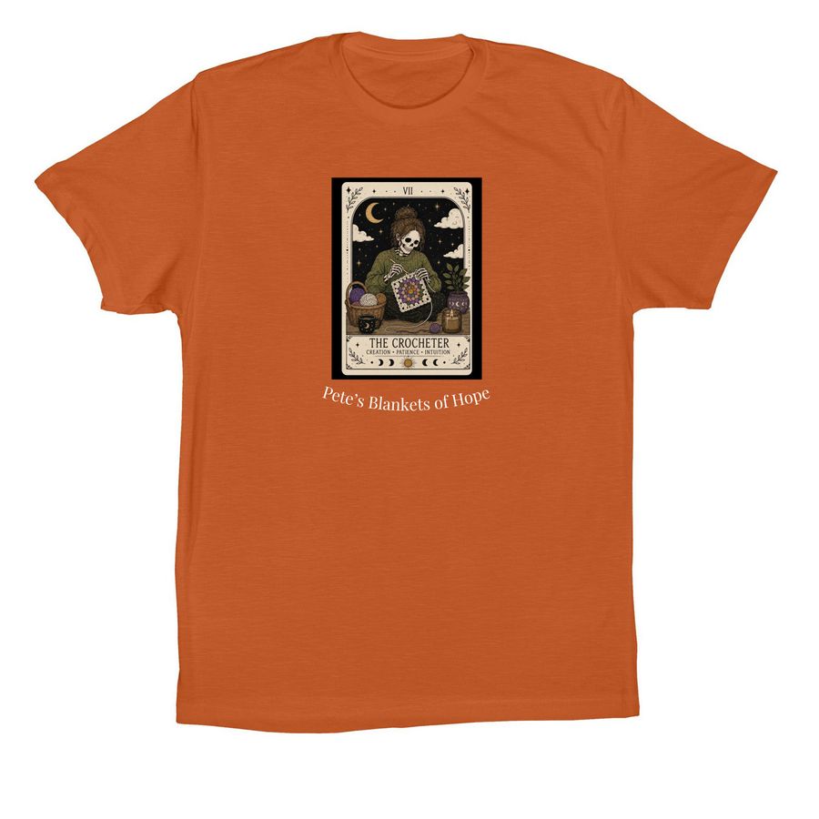 Spooky Crocheter., a Autumn Premium Cotton Tee