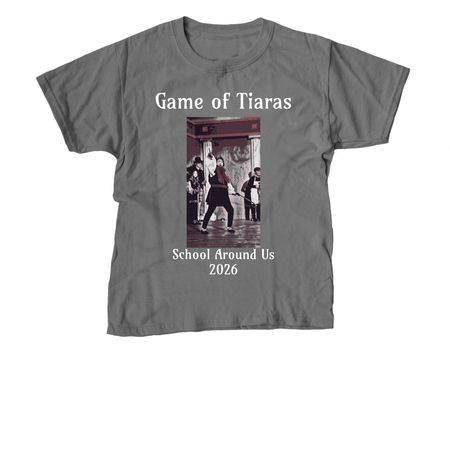 Game of Tiaras t-shirt 2, a Charcoal Youth Unisex Tee
