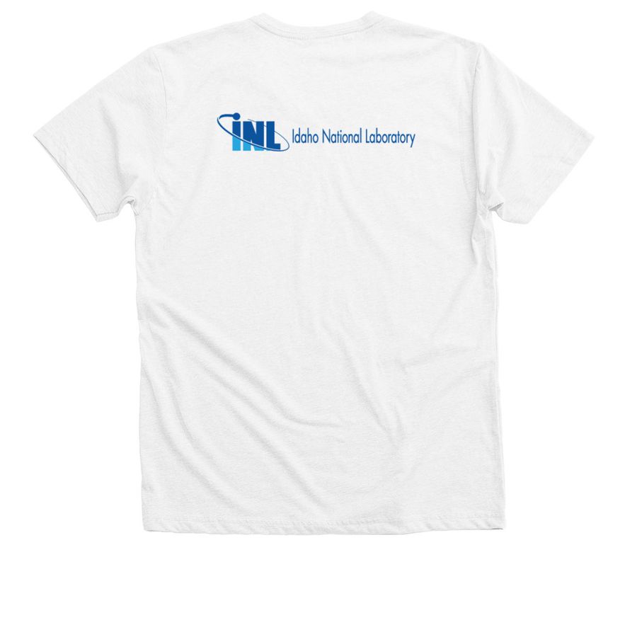 Have a Nuclear Day!, a Solid White Blend Premium V-Neck Tee (back-view)