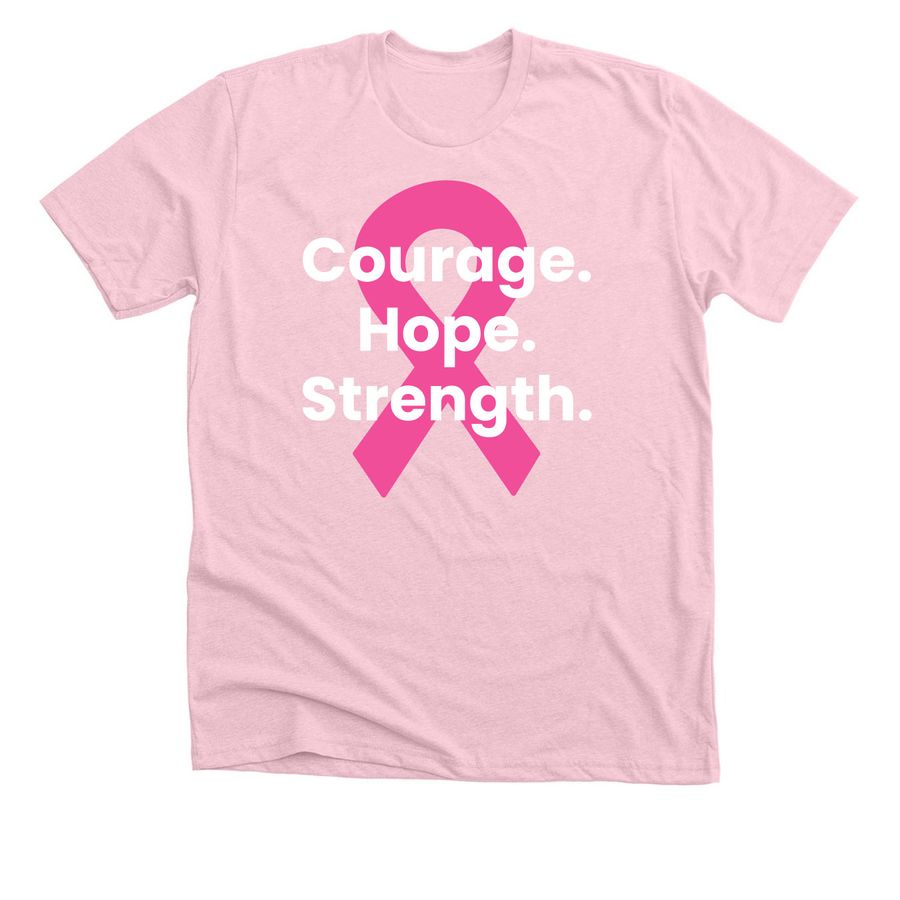 2026 Making Strides Against Breast Cancer, a Heather Pink Premium Unisex Tee