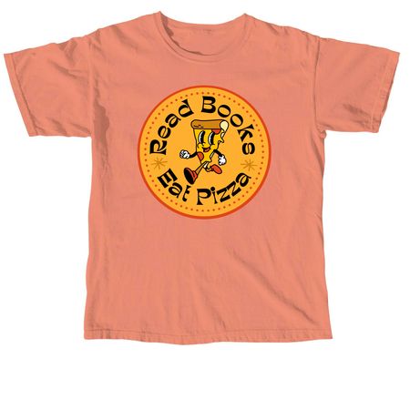 Read Books, Eat Pizza, a Terracotta Comfort Colors Unisex Tee