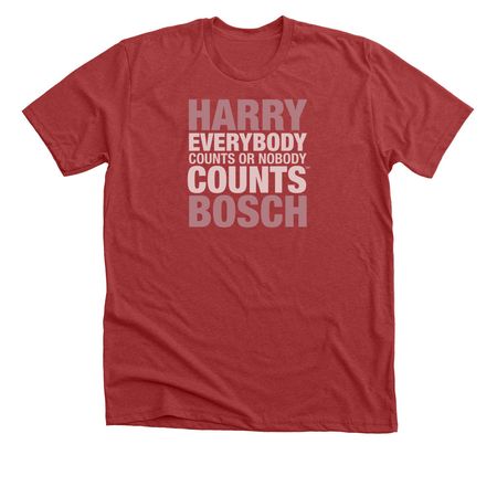 Everybody Counts Or Nobody Counts Fundraiser, a Heather Canvas Red Premium Unisex Tee