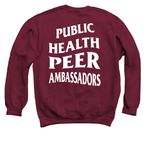 PHPA Official Apparel Collection, a Maroon Crewneck Sweatshirt (back-view)