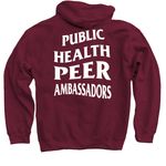 PHPA Official Apparel Collection, a Maroon Pullover Hoodie (back-view)