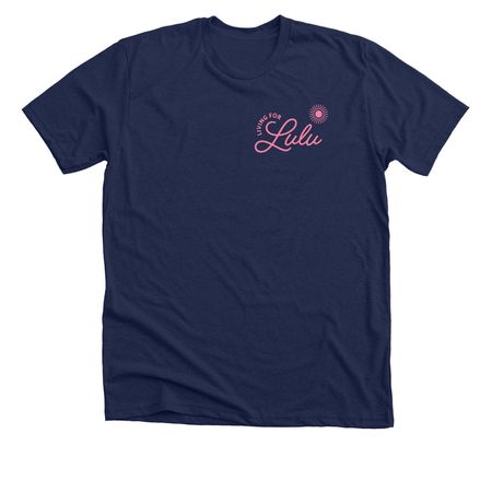 Living For Lulu Tees and Sweatshirts, a Solid Navy Blend Premium Unisex Tee