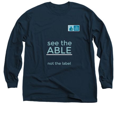 See the able., a Navy Classic Long Sleeve Tee