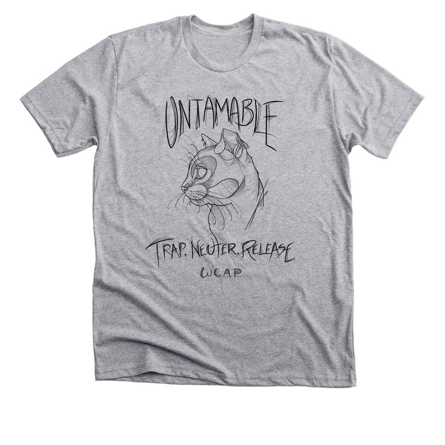 UNTAMABLE (black logo), a Athletic Heather Premium Unisex Tee