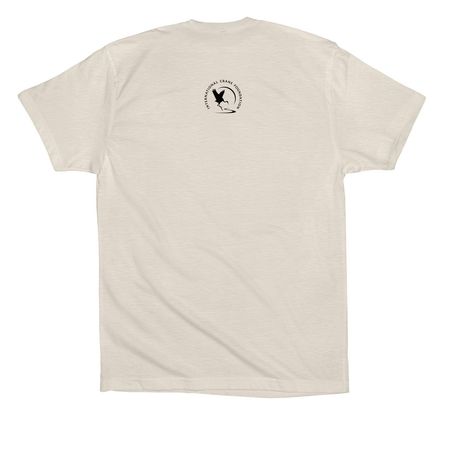 I GIVE A WHOOP LIGHT, a Dust Premium Cotton Tee (back-view)
