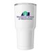 Tumbler: MSW Logo, a White Insulated Tumbler (back-view)