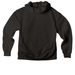 Adult Hoodie, a Black Premium Heavyweight Pullover Hoodie (back-view)