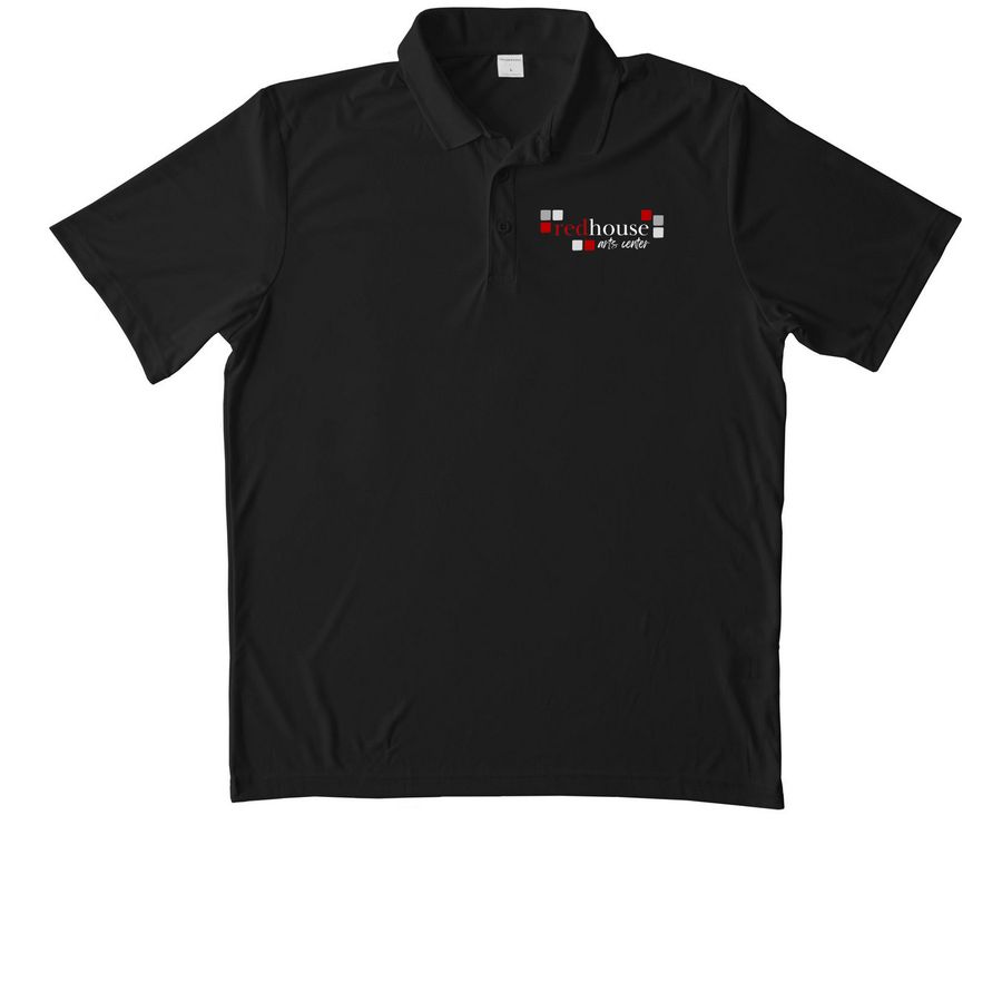 Redhouse Performance Wear, a Black Unisex Performance Polo