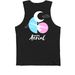 Eureka Stole the Moon, a Black Premium Cotton Tank (back-view)