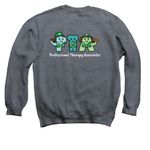 PTA Girl Scounts, a Dark Heather Crewneck Sweatshirt (back-view)