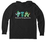 PTA Girl Scounts, a Space Black Allmade Eco Triblend Hoodie Tee (back-view)