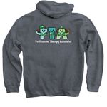 PTA Girl Scounts, a Dark Heather Pullover Hoodie (back-view)