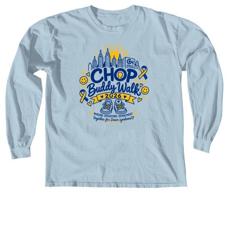 NOD Buddy Walk 2026, a Chambray Comfort Colors Long Sleeve Tee