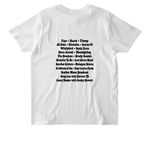 &nbsp;2026 Artist Tee, a White Stanley/Stella Unisex Rocker Tee (back-view)