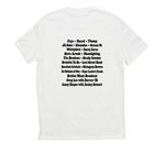 &nbsp;2026 Artist Tee, a Bright White Allmade Eco Triblend Unisex Tee (back-view)