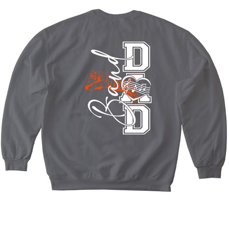 Grissom Band Dad, a Charcoal Softstyle Crewneck Sweatshirt