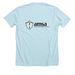 amsa shirt, a Heather Ice Blue Premium Unisex Tee (back-view)