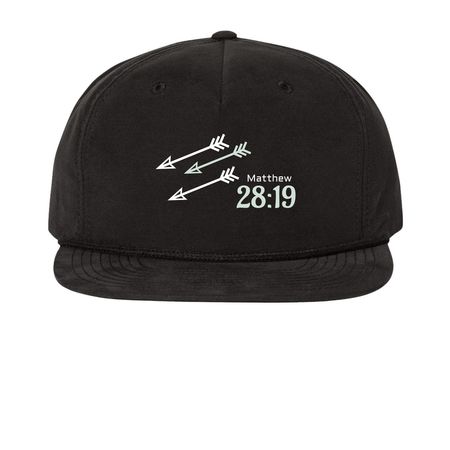 Arrow Seeker, a Black Printed Umpqua Snapback Cap
