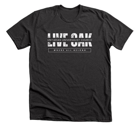 Where all belong, a Dark Grey Heather Premium Unisex Tee