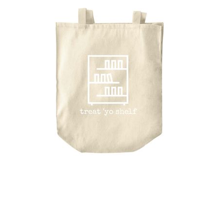 Treat yo shelf, a Natural Over-the-Shoulder Shopping Tote Bag