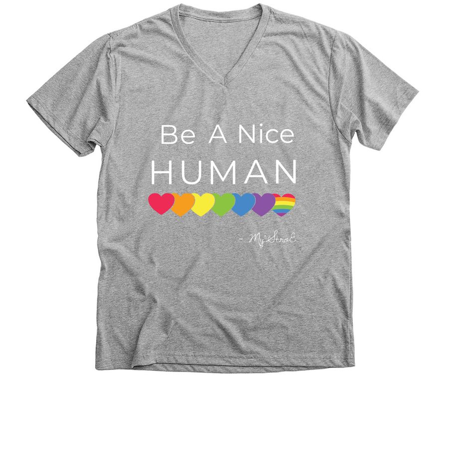 My'StroE Merch - PRIDE&nbsp;, a Athletic Heather Premium V-Neck Tee
