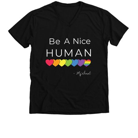 My'StroE Merch - PRIDE&nbsp;, a Solid Black Blend Premium V-Neck Tee