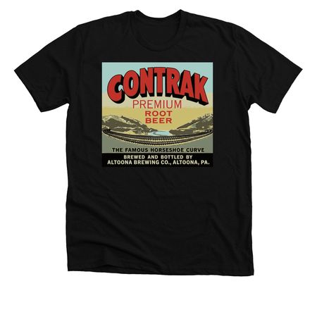 CONTRAK Root Beer Shirts, a Solid Black Blend Premium Unisex Tee