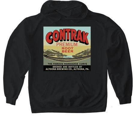 CONTRAK Root Beer Shirts, a Black Gildan Softstyle Pullover Hoodie