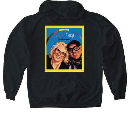 Full Circle (the Podcast) Show Logo Tee, a Black Gildan Softstyle Pullover Hoodie