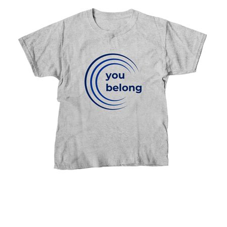 we all belong, a Sport Grey Youth Unisex Tee
