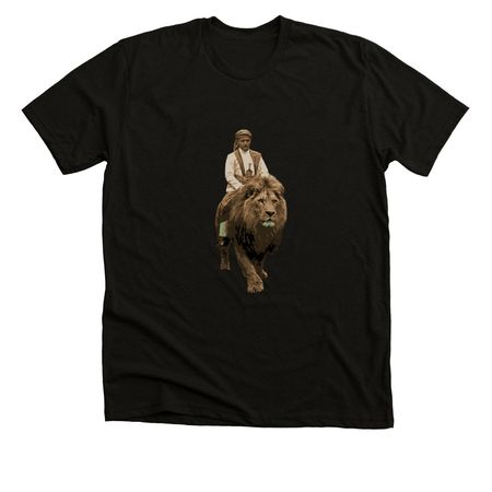 Lion King, a Solid Black Blend Premium Unisex Tee