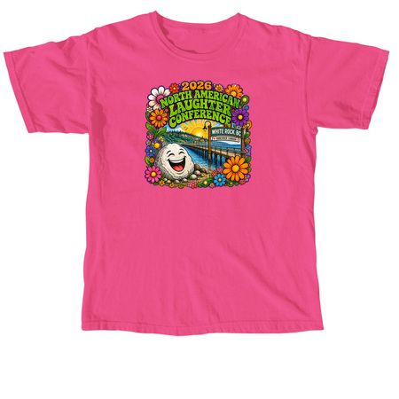 Laughter Groove at White Rock, a Neon Pink Comfort Colors Unisex Tee