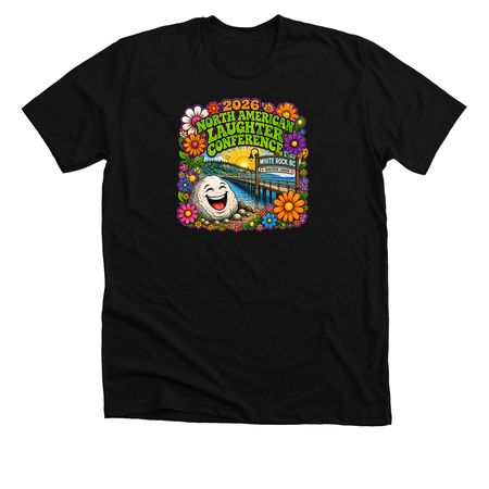 Laughter Groove at White Rock, a Solid Black Blend Premium Unisex Tee