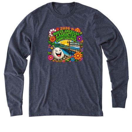 Laughter Groove at White Rock, a Rebel Blue Allmade Eco Triblend Long Sleeve Tee