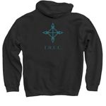The Recovery Explorers Club, a Black Pullover Hoodie (back-view)