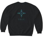 The Recovery Explorers Club, a Black Softstyle Crewneck Sweatshirt (back-view)