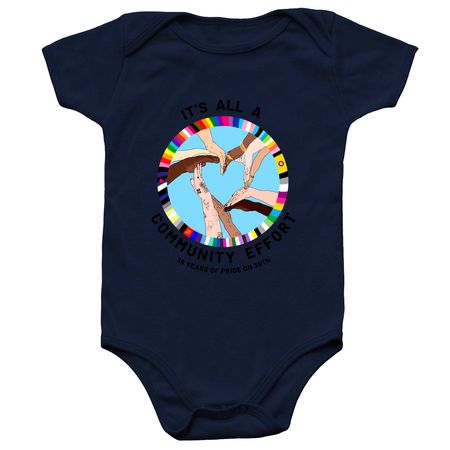 Pride On 39th Anniversary Baby Onesie&nbsp;, a Navy Infant Onesie
