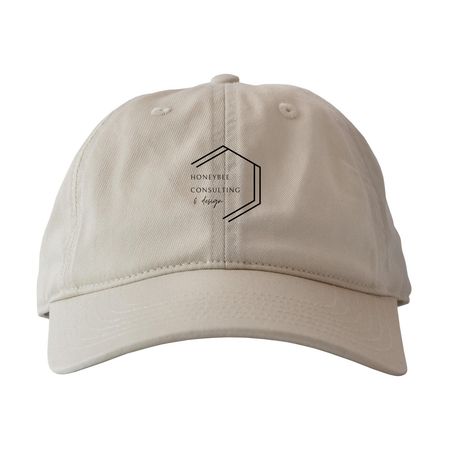 Honeybee Cap, a Oyster Printed Eco Baseball Cap